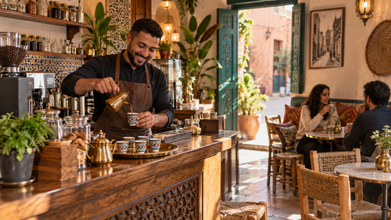 مشروع مقهى صغير في المغرب