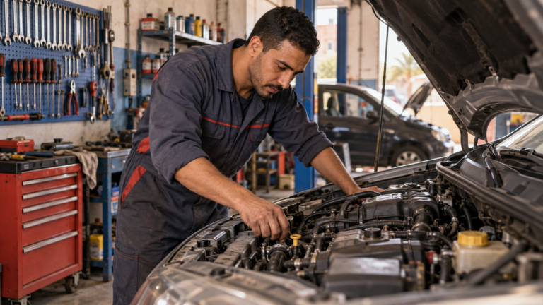 مشروع ميكانيك سيارات في المغرب